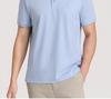 Langdeng Men's Business and Leisure 100% Silk Cotton Comfortable and Breathable Collar Polo Shirt