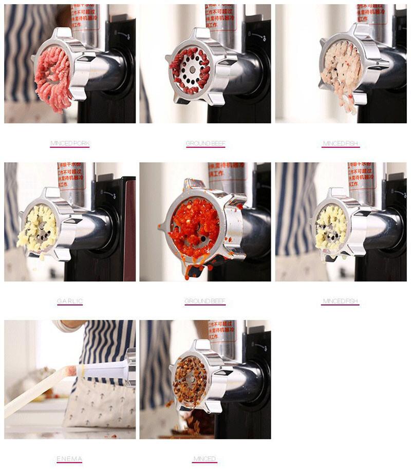 Mașină de tocat carne electrică 220V Umplător de cârnați Răzătoare Mașină de cârnați detașabilă