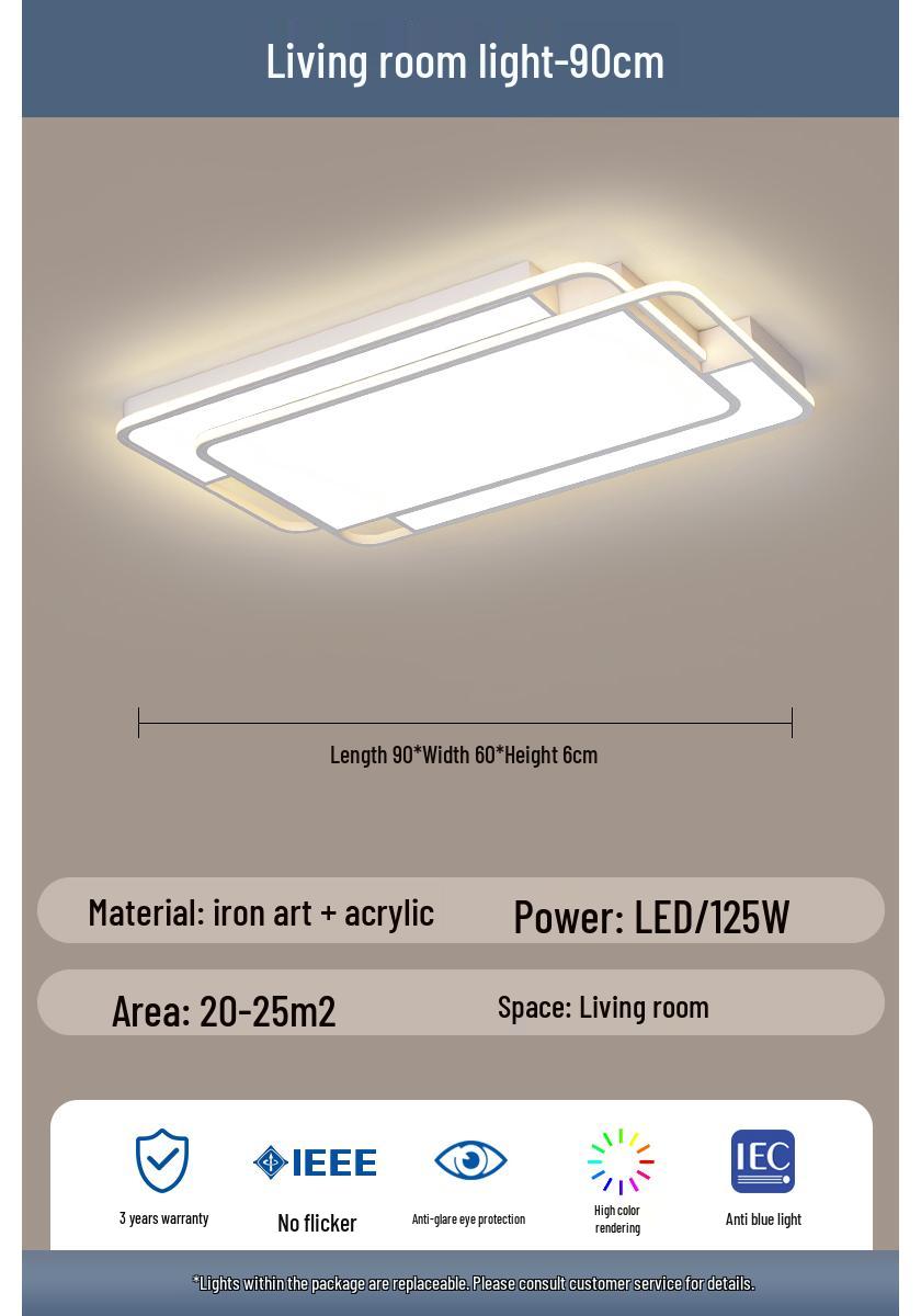 Mijia Smart Living Room Ceiling Light - Modern 2024 Simple Whole House Lighting Package