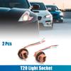 uxcell Socket T20 3-Wire Automotive Brake Turn Signal Light Extension Connector Pack of 2