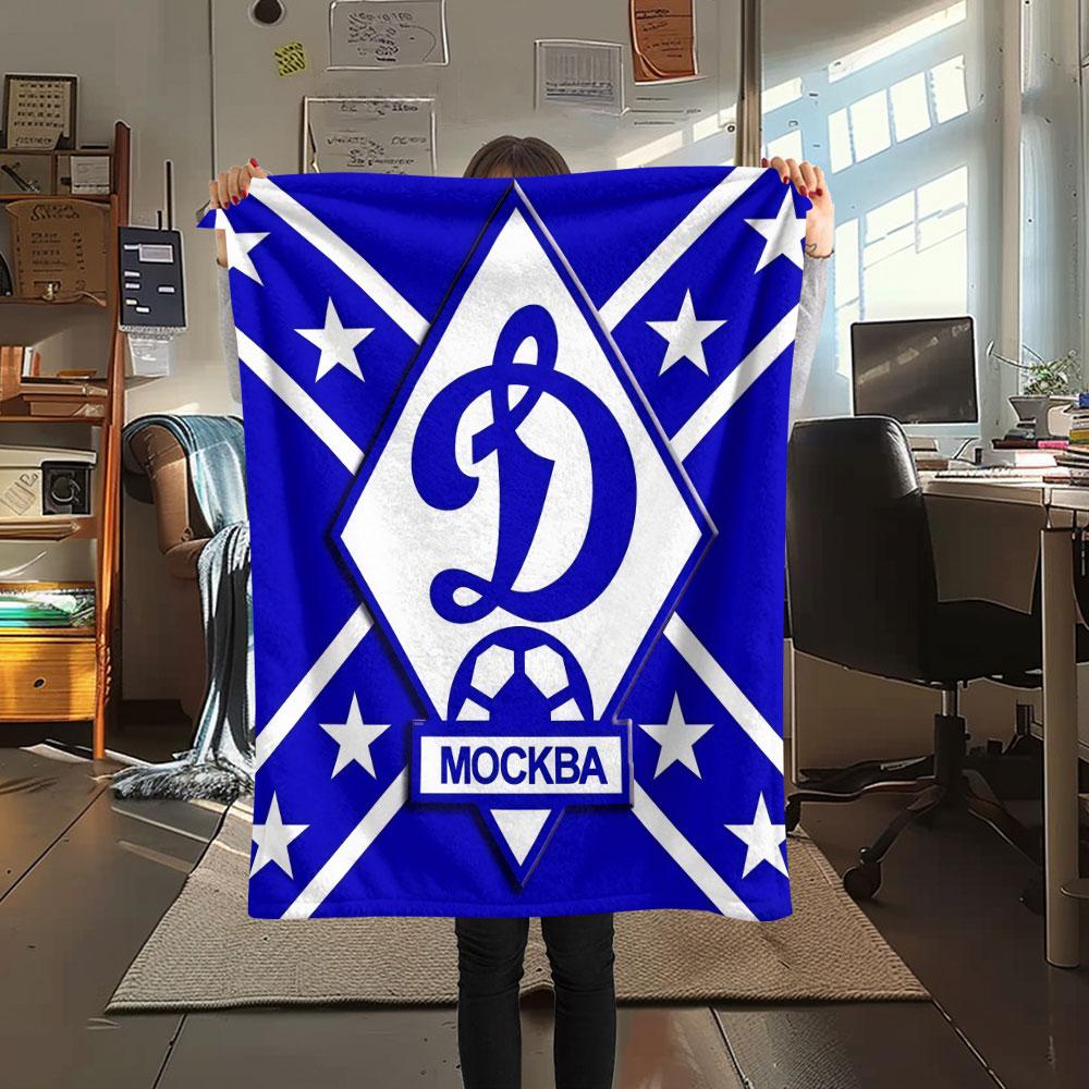 1PC Dynamo Moscow Dream Blanket, High Quality Comfortable for All Seasons, Home Decor, Warmth and Comfort