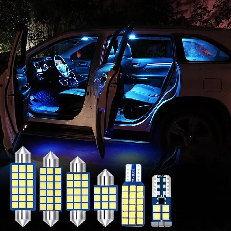 For Toyota Land Cruiser 200 LC200 2008~2019 Car LED Front Rear Row Dome Lamp Vanity mirror Reading Light Trunk Light Accessories