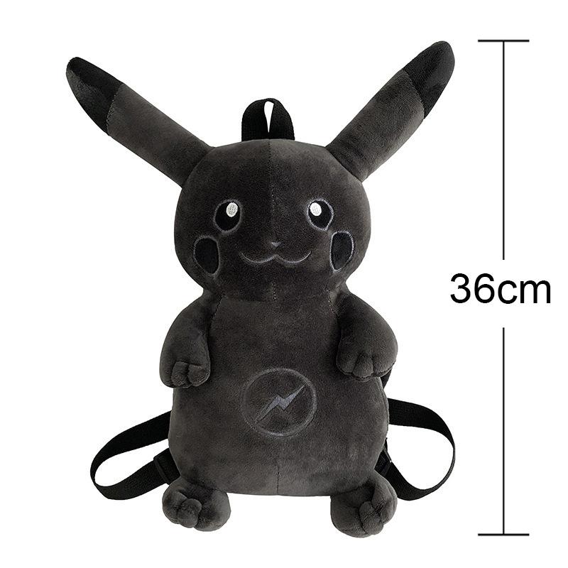 Kawaii Pokemon Plush Toy Pikachu Backpack Bag Mimikyu Eevee Mew Gengar Snorlax Bag Schoolbag Birthday Present Kids Children Gift