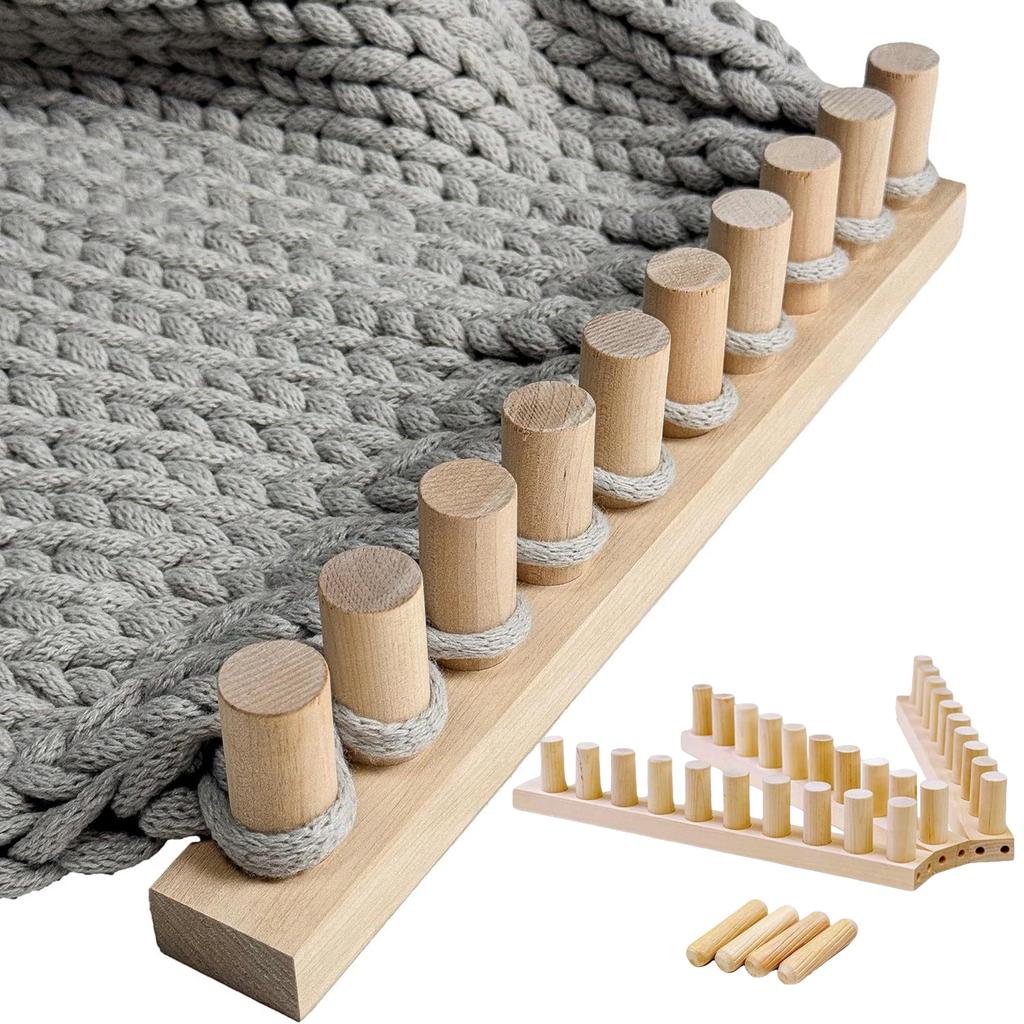 Chunky Blanket Loom Frame Women Adults Shawl Portable Scarf Home Decoration Yarn Craft Versatile Yarn Craft Project Weaving Tool