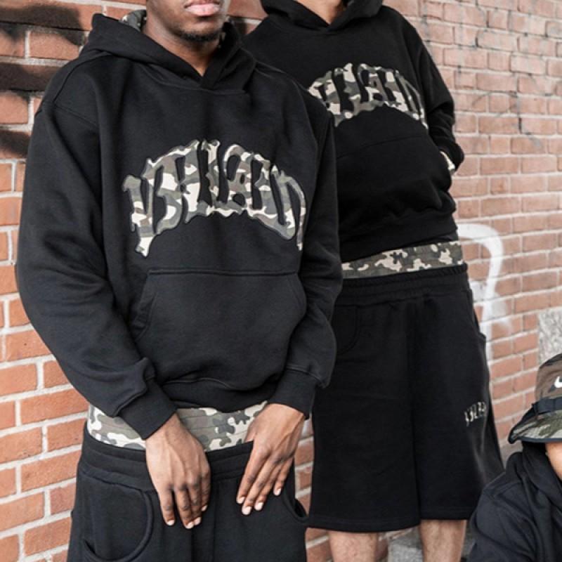 Y2K Streetwear Hoodie With Leopard Print Letter Graphic Loose Fit Unisex Long Sleeve Sweatshirt Winter