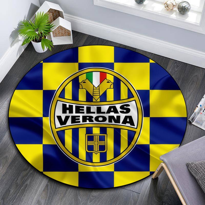Hellas Verona pattern round rug,Carpet Rug for Living Room Bedroom Playroom ,Non-slip Floor Mat,Holiday Gifts and Birthday Gifts.