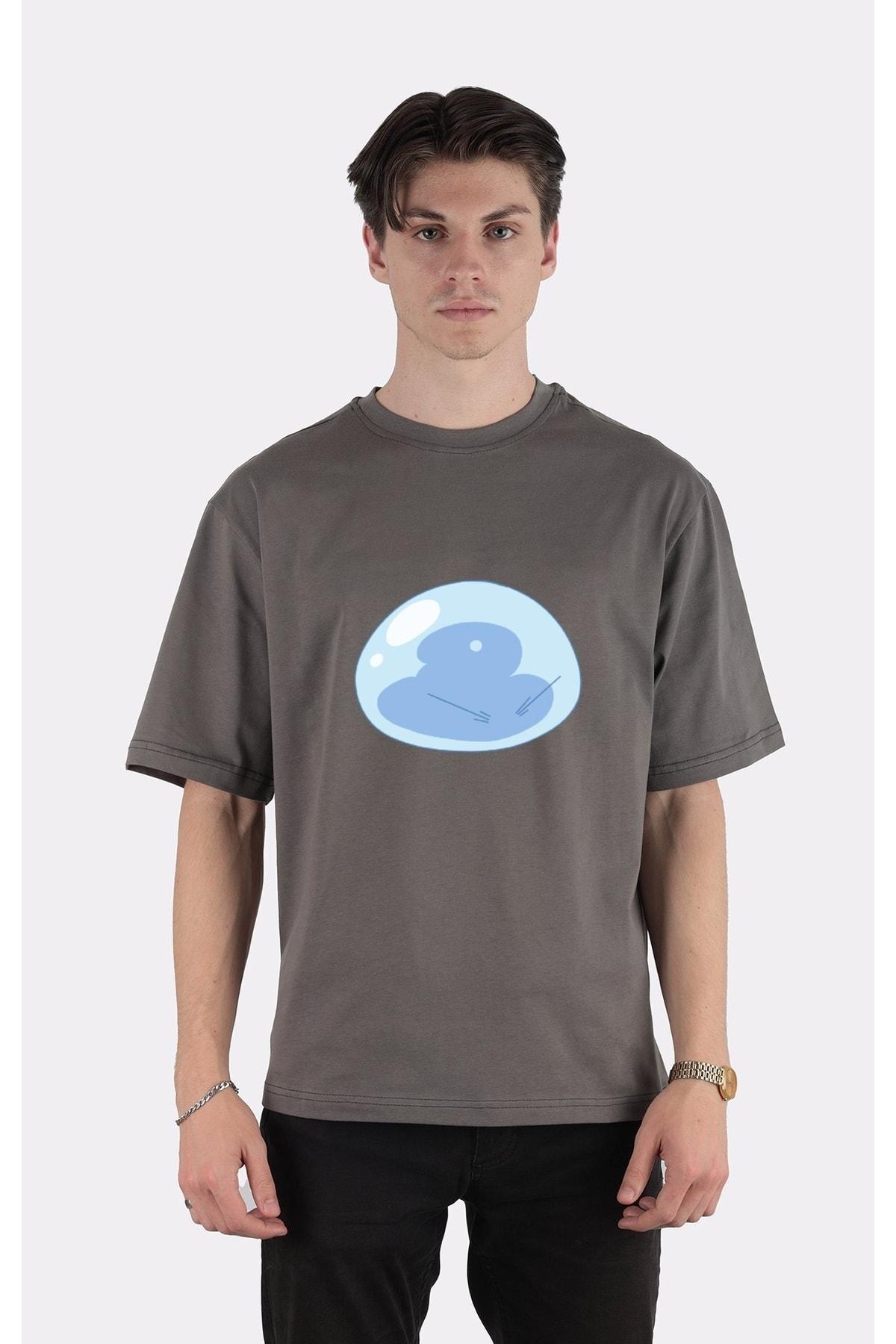 

Füme Pamuk Bisiklet Yaka Oversize T-shirt That Time I Got Reincarnated As A Slime