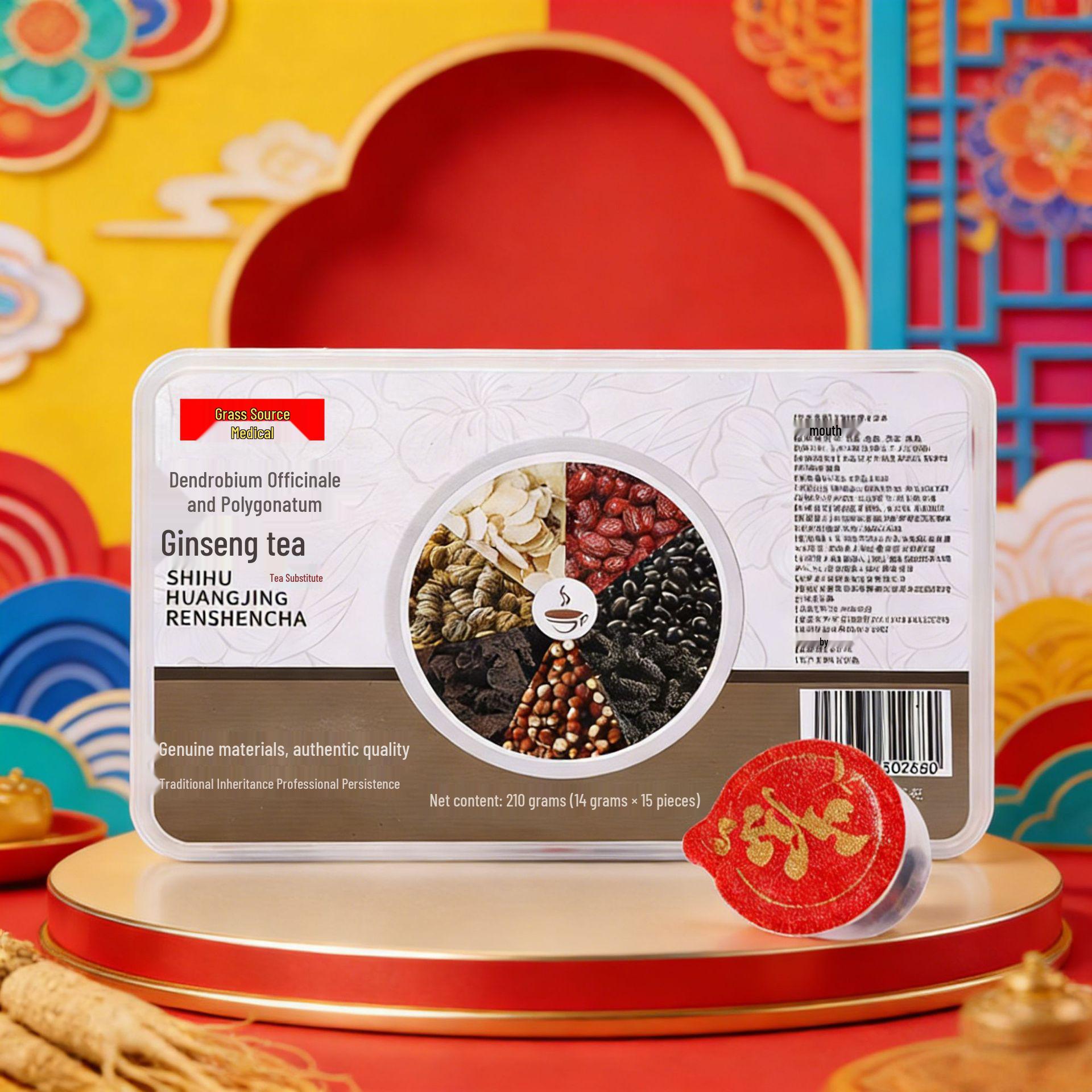 Dendrobium Ginseng & Camellia Herbal Tea Bags