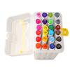 24 Colors Paint Markers Dual Tip Quick Drying Paint Markers Pens for Wood Rock Painting Canvas Stone Glass Ceramic DIY