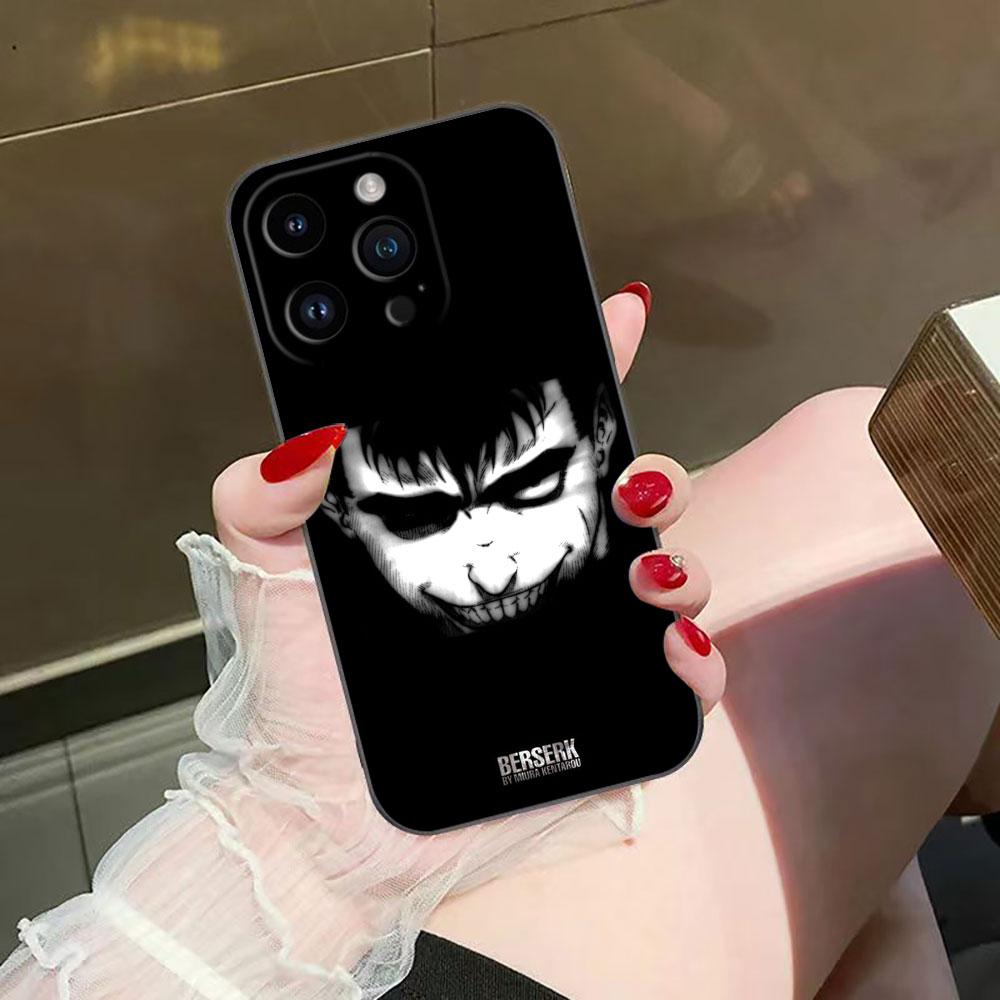 Comic B-Berserk Guts Cover Phone Case For Iphone Apple 17 AIR 16E 16 15 14 13 12 11 Pro XR Max 8 7 Plus TPU Case Funda Shell