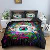 3D Printed Blue Evil Eye Bedding Sets,Girls Bed Supplies Set Duvet Cover Bed Comforter Set Bedding Set