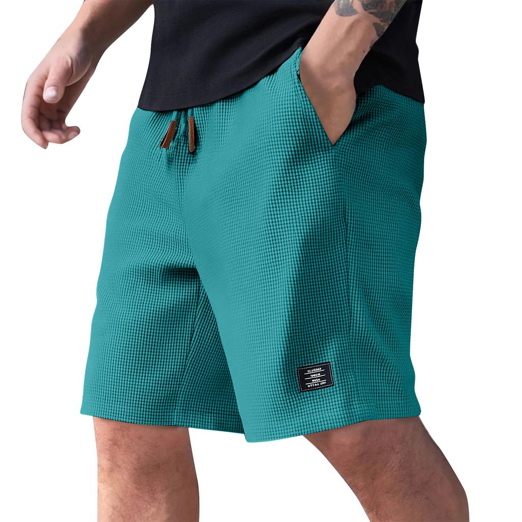 Men's Summer Casual Shorts Men's Fashion Sports Textured Shorts