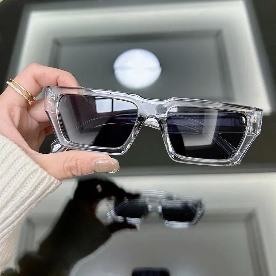 Classic Square Casual Fashion Sunglasses Women Men Vintage Stylish Oval Shaped Minimalist Female Male