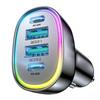 Car Charger USB C, 4 Port Car Charger Adapter For Phone Fast Charging, Road Trip Fast Lighter Adapter