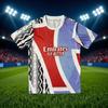 Fans short-sleeved mesh quick-drying football jersey D print Portugal Côte d'Ivoire Morocco