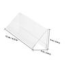 10Pcs Acrylic Place Cards Transparent Name Sign Stand Table Number Holder Wedding Acrylic Sign with Base for Party Home Office