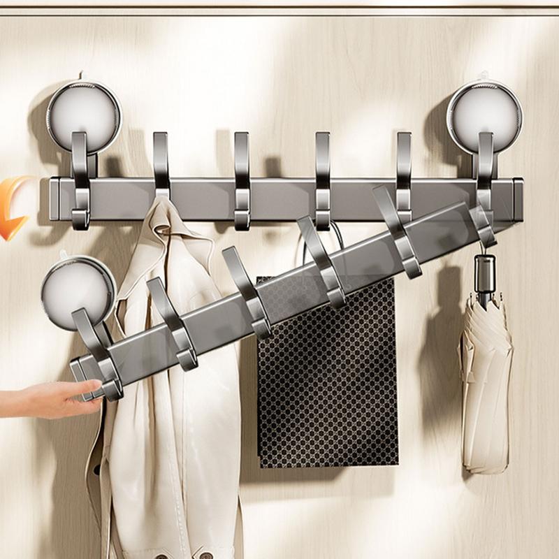 Suction Cup Clothes Hook Coat Rack Wall Mount Clothes Hooks Multipurpose Hanger Entryway for Bathroom Kitchen Accessories