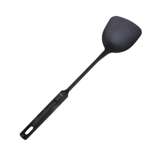 Wok Spatula And Ladle Set Extended Handle Spatula Smooth Edges Soup Spoon Scratch-free Cooking Utensil