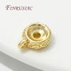 18K Real Gold Plated Spacer Beads Pendants Charms Clasps Bails For Pendant DIY Jewelry Making Supplies