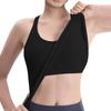 Breathable And Shock-absorbing Sports Bra With Chest Cushion And Herringbone Thread Top For External Wear