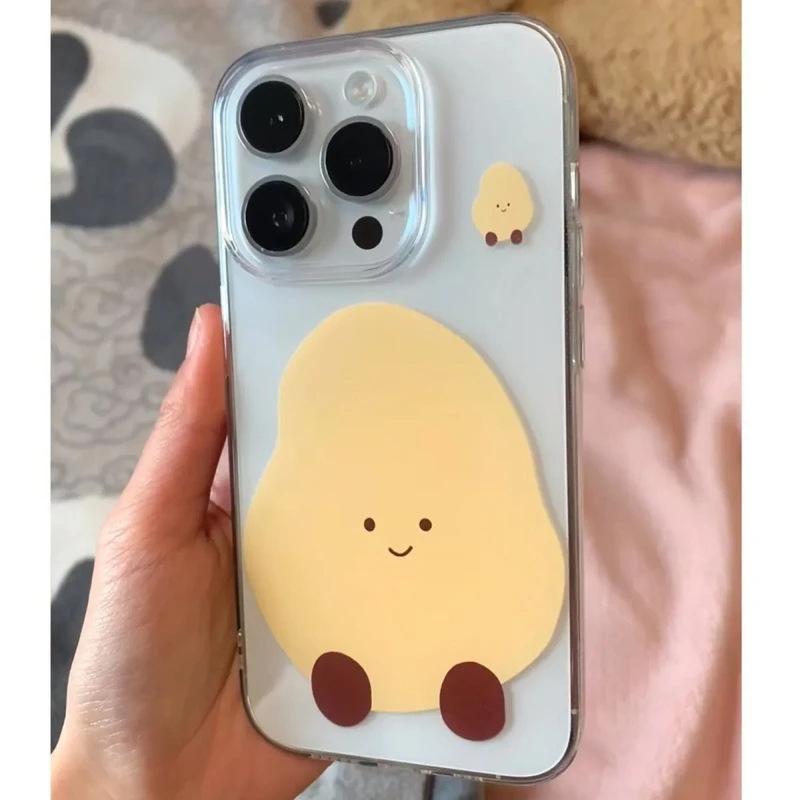 Uroczy Ziemniak dla Apple 16pro Etui na Telefon Komórkowy Nowy Silikonowy Odporny na Upadki Wszechstronny 13 Przezroczysty Premium 12