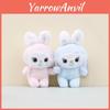 Mignonne Peluche Lapin Dessin Animé Matériau Doux Porte-clés Charmant Accessoire Cadeau