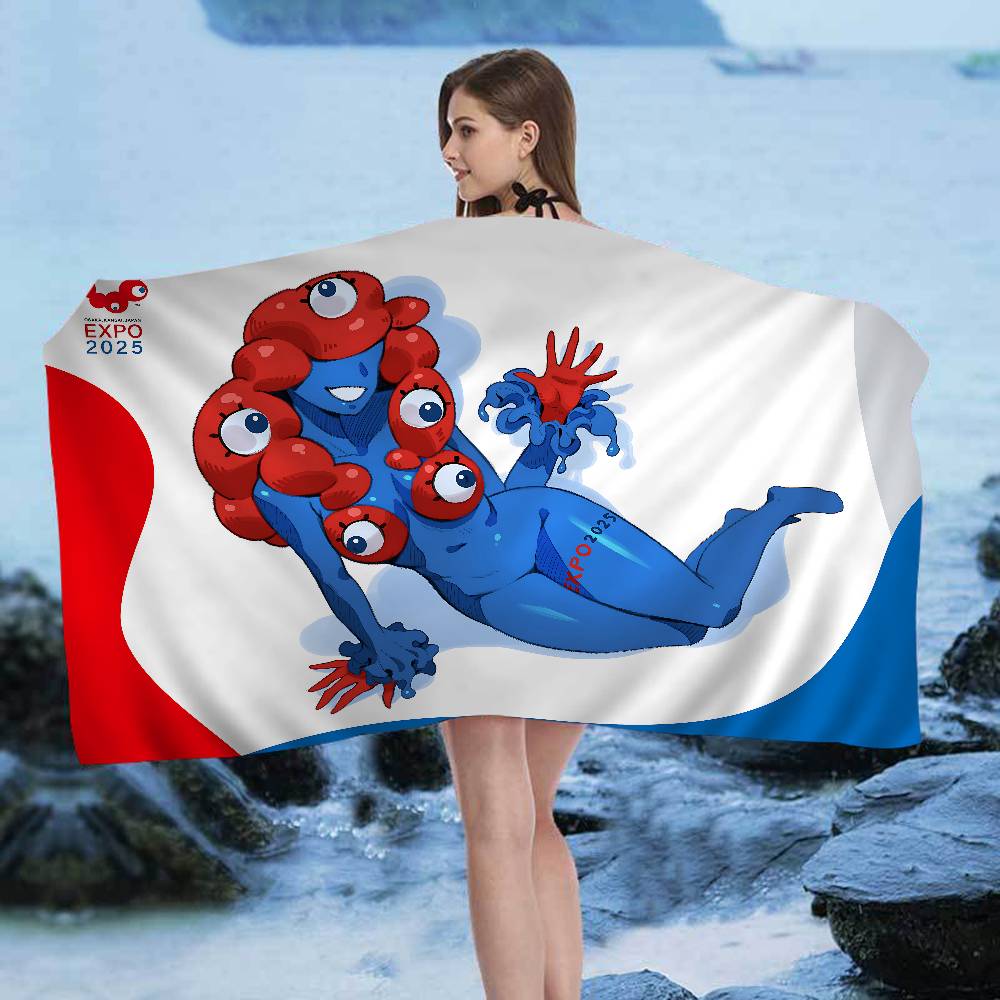 Cartoon M-Myaku-Myaku Microfiber Beach Towel Absorbent Quick dry Soft Yoga Swimming Resort Mountain Climbing Towel