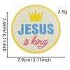 10pcs Embroidery Faith Text Patches Iron On God Jesus Emblem DIY Clothing Stripe Appliques Sewing Wappen Wholesale Cheap