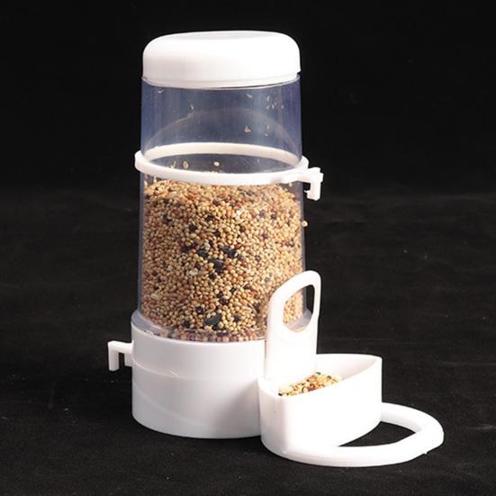 Bird Feeder Automatic Parrot Cage Food Dispenser Easy Installation Convenient Feeding Box Pet Bird Supplies