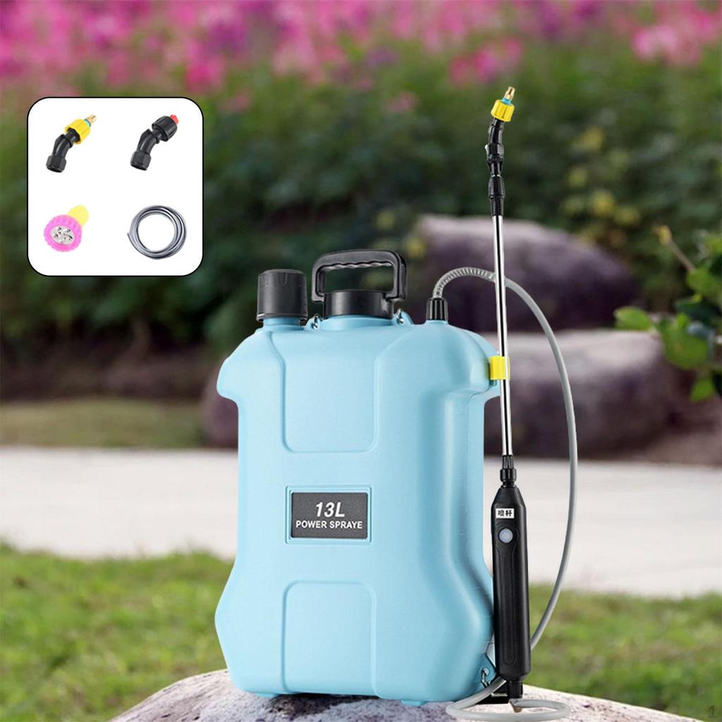 Backpack Sprayer with Adjustable Rod and 3 Nozzles for Outdoor Use