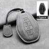 Étui de Protection en Cuir pour Clé de Voiture à 4 Boutons pour Chery Jetour Traveller 2024 2023 Coque de Clé Auto Porte-Clés