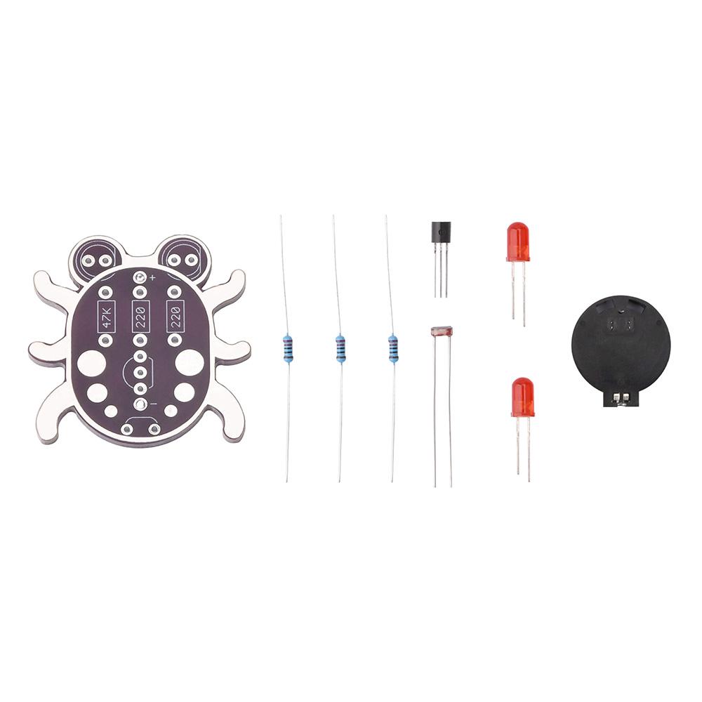 

DIY Weevil Eye LED Photoresistor Sensor Module Soldering Learning Kit DIY Beginner Learn to Solder Fun Kit фіолетовий