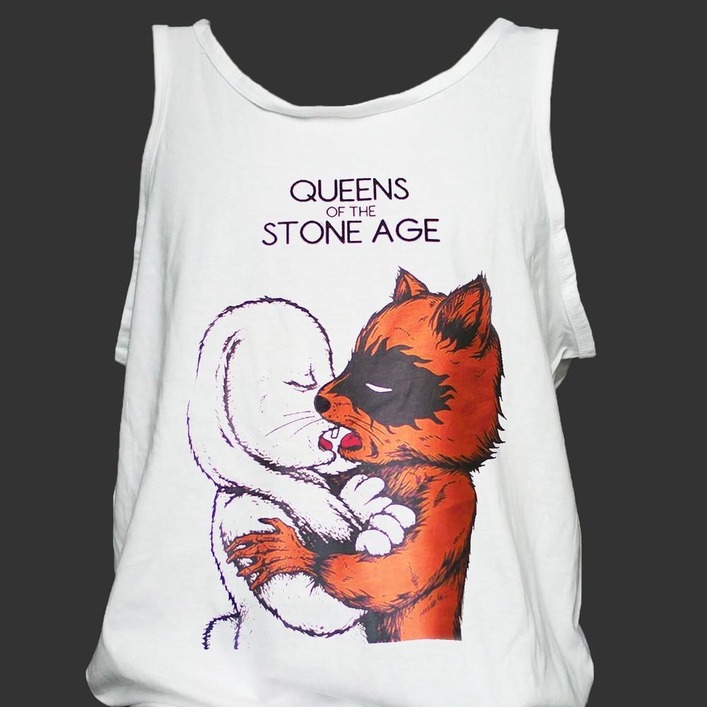 

Queens of the Stone Age Metal Rock T-SHIRT vest top unisex white S-4XL XL