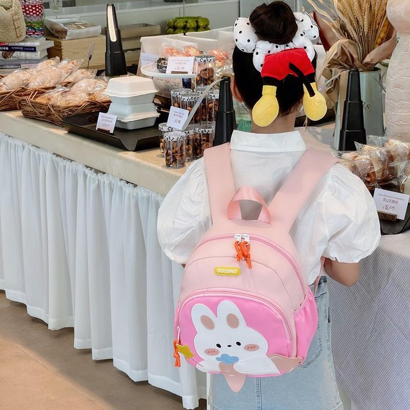 Kindergarten Baby Schoolbag Cute Cute Bunny Boys And Girls Backpack Children'S Backpack