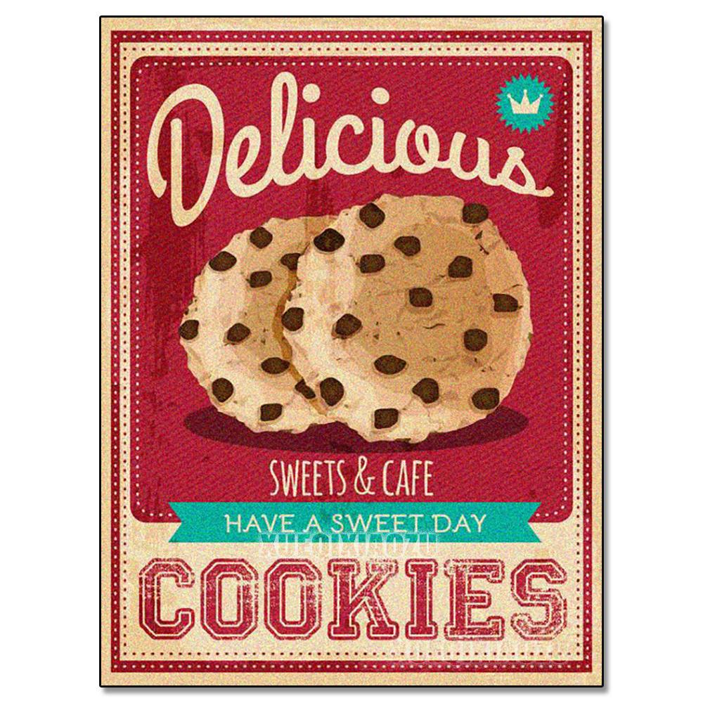 5D Diamond Painting Food Poster Diamond Mosaic Embroidery Set Bread Beer Cup DIY Rhinestone Kitchen Restaurant Decoration Gift