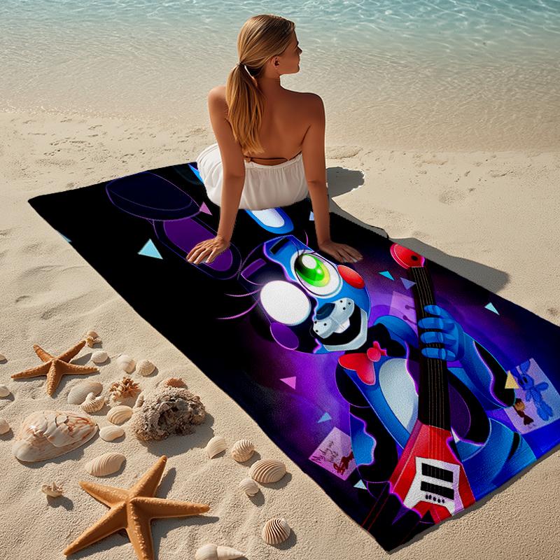Proof Beach Towel with a Five Nights At Freddy's Pattern - Soft,absorbent,quick-drying,machine Washable - Perfect for Swimming,camping,bathing