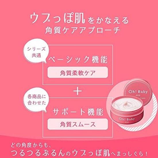 House Rose Oh Baby Moist Body Cream Moisturizing Ceramide Spring Water Ingredients Peach Scent 130g