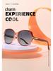 Elegant Oversized Polarized Sunglasses for Women - UV Protection, Retro Style, Face Slimming