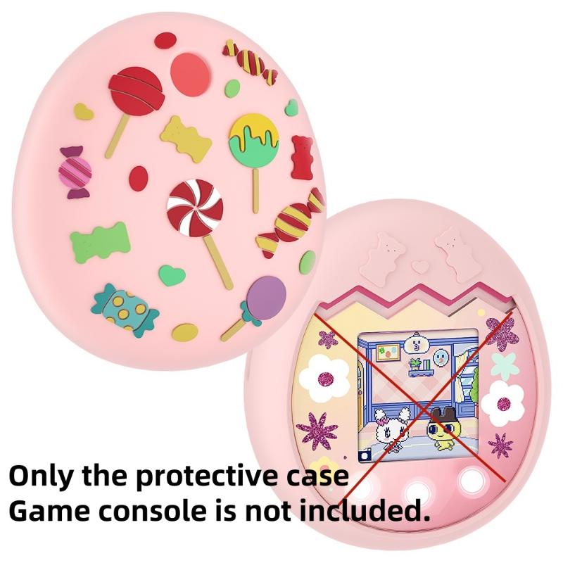 1Piece Virtual Interactive Pet Game Machine Protective Soft Skin Cover For Tamagotchi Uni Silicone Cover Case Screen Protector