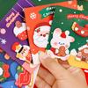 60Sheets Cartoon Christmas Sticky Notes Cute Shaped Memo Pad Christmas Gift Decoration Self-Adhesive Bookmarks School Supplies