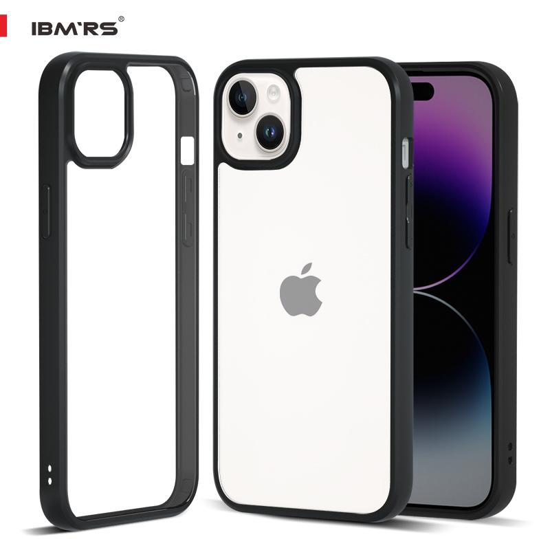 

(В комплекте ремешок на запястье)Чехол для Apple iPhone 15 Plus, чехол для телефона IBMRS, защитный чехол, прозрачный матовый чехол, противоударный корпус transparent прозрачный