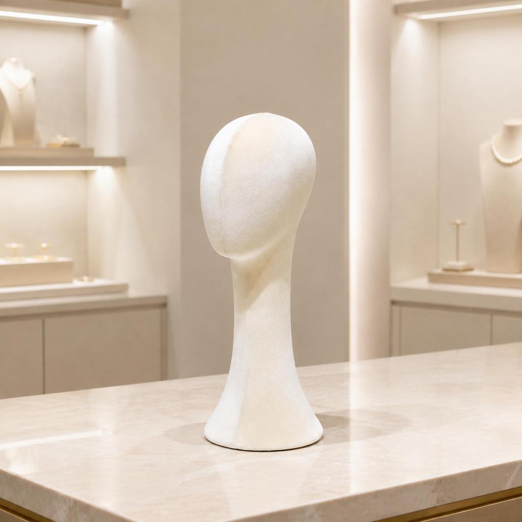 Kopf- und Halsmannequin Hoher Hutständer Tischplatte für Styling-Übungen