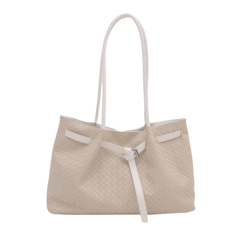 Summer new fashion bag women s trend woven pattern small tote bag commuter simple vegetable basket bag