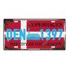 Retro Car 2D Metal Sign, Aluminum Wall Decor 15x30cm