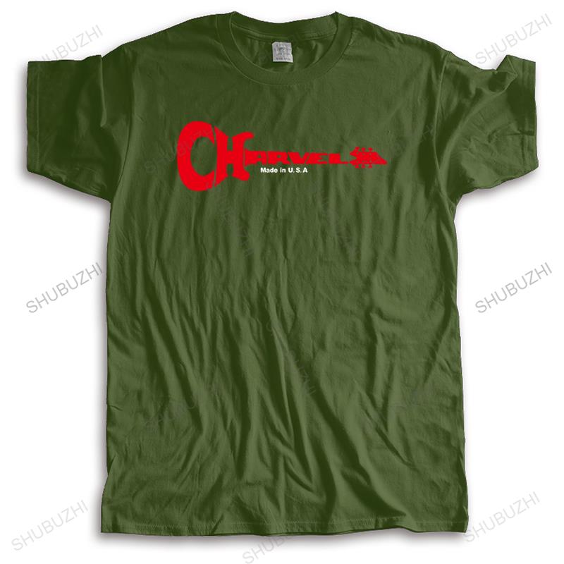 homme streetwear short sleeve casual funny t shirt CHARVEL GUITAR LOGO MUSIC Brand cool crew neck T-shirt Drop Shipping