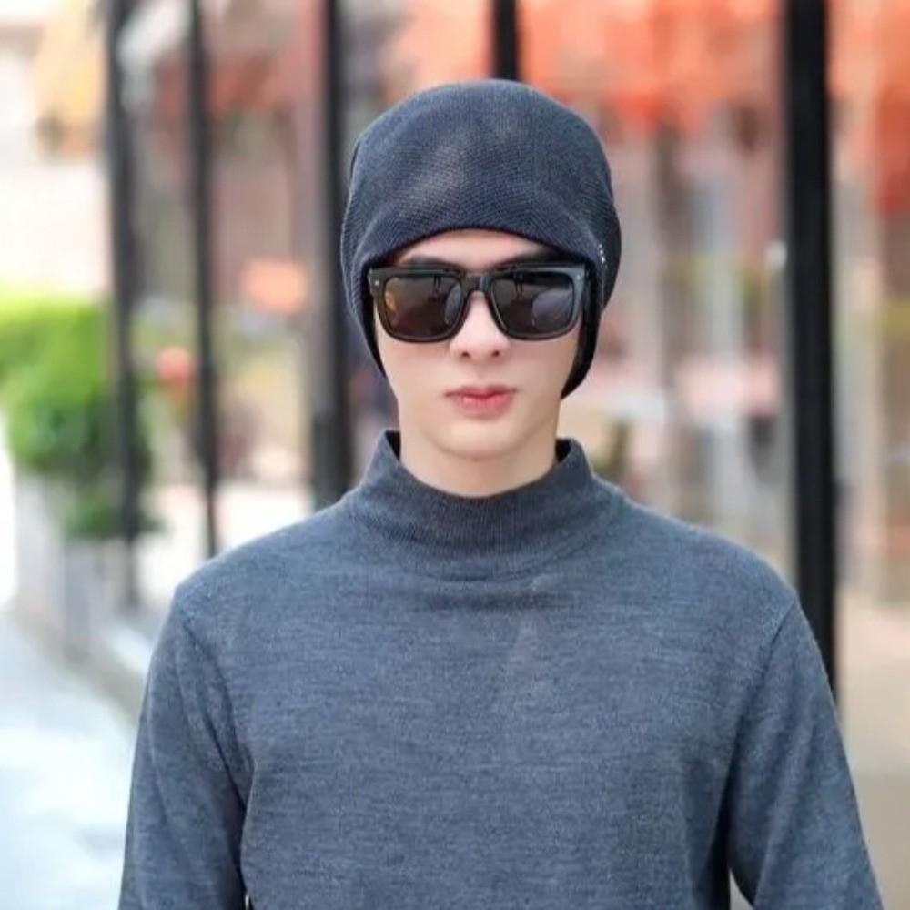 Unisex Warm Winter Hat Simple Style Outdoor Sports Hat Fashion Thick Knitted Hat Skiing