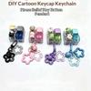 Cute Four Keycaps Keychain Cartoon Animal Mechanical Button Stress Relief Pendant Star Buckle Bag Hanging Decor For Girls Gift