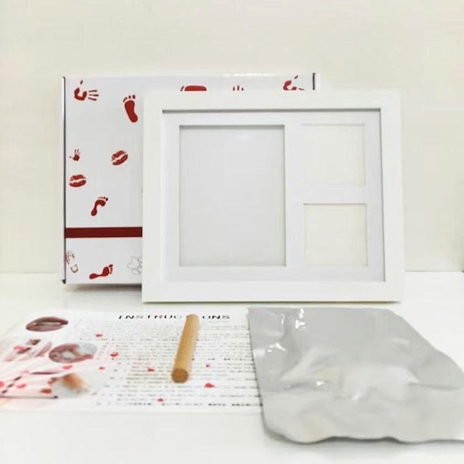 Minimalist Baby Hand & Footprint Photo Frame with Inkpad