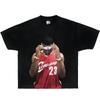 Lebron James Boxy Vintage Shirt Grafik Basketball T-Shirts Oversized Streetwear Y2K