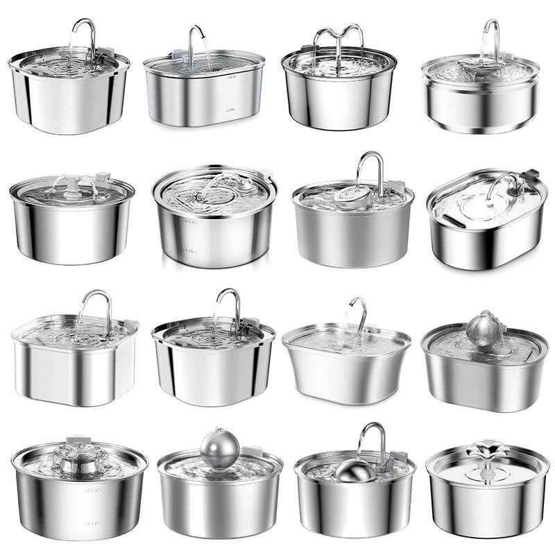 3.2L Stainless Steel Automatic Pet Water Fountain for Cats and Dogs
